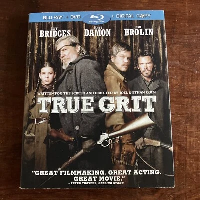True Grit (Blu-ray + DVD 2010, 2-Disc Set w Embossed Slipcover) - Image 1 of 4