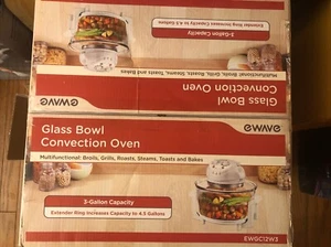 EWave Countertop 3 Gallon Glass Bowl Convection Oven Auto Shut Off EWGC12W3 NOB - Picture 1 of 1