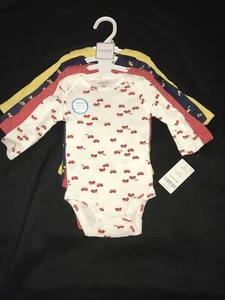 Carter's 4er Pack Little Baby Basics Bodys Junge Einteiler Größe 3 Monate - Bild 1 von 5