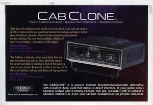 2014 Cab Clone Passivo Cabinet Simulator MESA Vecchia STAMPA ANNUNCIO Idea Decorazione (2957) - Foto 1 di 1