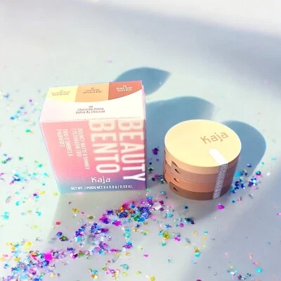 KAJA Beauty NIB Bento Bouncy Matte & Shimmer Eyeshadow Trio 08 Chocolate Dahlia - Image 1 of 4