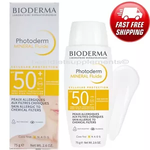 Bioderma Photoderm Mineral Fluid SPF50+ 75g , 2.6 Oz NIB Exp. Date: 03/2026 - Picture 1 of 2