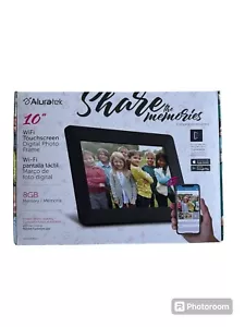 Aluratek 10” Inch Touchscreen Digital Photo Frame - Picture 1 of 3