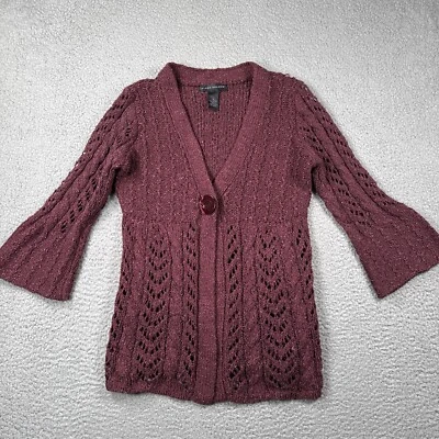 Cárdigan Suéter Elena Solano Para Mujer S Un Botón Tejido Manga 3/4 Informal Carrera Foto 1 de 4