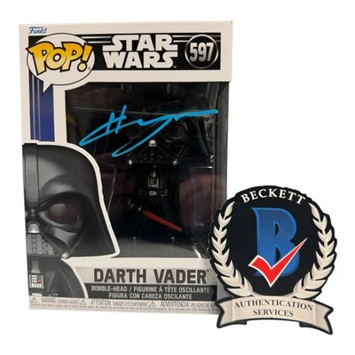Hayden Christensen Signed Autograph Funko Pop Star Wars 597 Beckett Darth Vader - Image 1 of 2