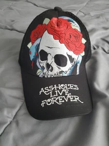 NUEVO SIN ETIQUETAS Gorra Gorra Gorra Linda Oro Fino Culo*s Live Forever Calavera Rosas Serpiente Camionero - Imagen 1 de 8