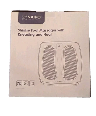 NAIPO Masajeador de Pies Shiatsu Con Amasado Y Calor (GRIS) Nuevo Foto 1 de 4