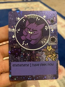 Pokiebubies 1st Edition Fan Art Gengar Holo - Picture 1 of 3