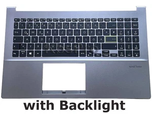 Backlit German Keyboard for Asus VivoBook X521EA X521EQ X521FA X521FL Palmrest - Afbeelding 1 van 5