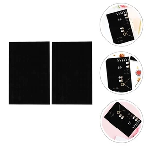 2 Pezzi Scatola Inserto per Due Anelli Organizzatore Pad Orecchino Papà Trinket - Foto 1 di 12