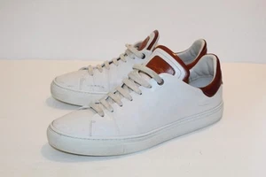 Good Man Brand Legend Z White Brown Italian Leather Sneakers Shoes Size 10.5 - Picture 1 of 11