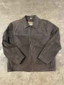 Columbia Vintage Brown Leather Bomber Jacket Mens Size XL - Picture 1 of 5