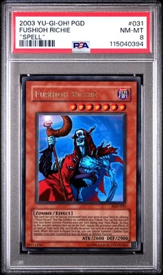 2003 Yu-Gi-Oh! Fushioh Richie Pharaonic Guardian PGD Ultra PSA 8 SPELL LABEL - Image 1 of 2