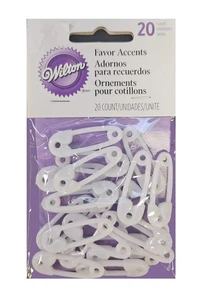 Baby Shower Safety Pin Favors - 20ct. White - Picture 1 of 1