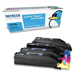 Refresh Cartridges Full Set Pack TK8305 Toner Compatible With Kyocera Printers - Afbeelding 1 van 14