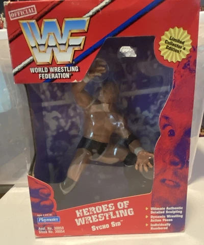 WWF 1997 Sycho Sid Heroes Of Wrestling Action Figure Playmates Toys JAKKS WWE Cover