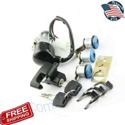 For Honda Ignition Switch Seat Lock Key Fit CN250 Helix 1986-2007 35010-KS4-711 Foto 1 de 4