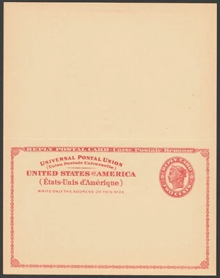 Scott #UY11  Mint  Message & Reply Postal Card Unsevered 10 cards - Image 1 of 2