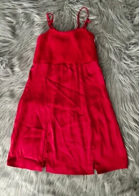 For Love & Lemons Victoria's Secret Nwt Red Fiona Faux Fur Slip Dress XS - Image 1 of 4