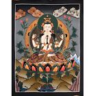 Chenrezig Thanka, Avalokiteshvara Thangka for Meditation and Decor