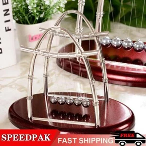 Newtons Cradle Balls Educational Toy Office Desktop New~ - Picture 1 of 15