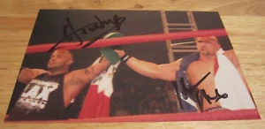 Hernandez and Homicide handsigniertes signed 4x6 Candid Foto Wrestling TNA LAX - Bild 1 von 2