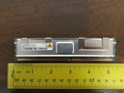 Qimonda HYS72T256920HFA-3S-B Server RAM 2GB 2Rx4 PC2 -5300F-555-11-H0 ECC - Image 1 of 2