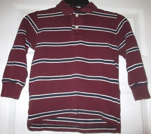Gap Kids Red White And Blue Long Sleeve Collar Polo Stripe Top Sz XS (4/5) #135 - Picture 1 of 5