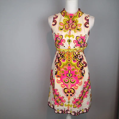 Vestido sin mangas de verano TIBI rosa cachemira seda talla 2 para dama h3 Foto 1 de 4