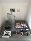 Sony PlayStation 2 PS2 Black Silver Console Bundle *TESTED FULLY WORKING*