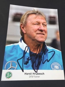 HORST HRUBESCH original signed DFB-Trainer-Autogrammkarte 10 x 15 cm - Picture 1 of 1