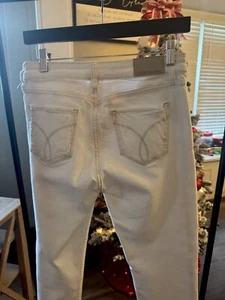 Women’s Calvin Klein Leggings In Winter White Size 29 - Picture 1 of 7