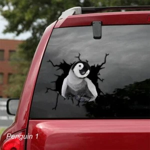 LARGE-SIZED CAR DECALS - PENGUIN - 2 CHOICES - Picture 1 of 5