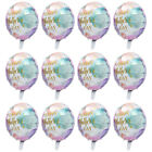12 Pcs Dekorative Luftballons Rosa Metallische Mutter Buchstabe Einzigartig