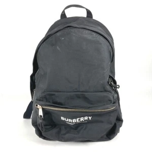 BURBERRY 8016109 Bicolor logo backpack bag Backpack Nylon Black/White - Picture 1 of 14