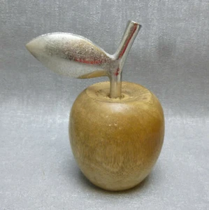 Formano Deko Apfel Alu Holz 14 cm Mango modern Obst Blatt - Bild 1 von 1