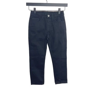 H and M Jeans Boys Size 6 Kids Straight Leg Relaxed Denim Pants Black Casual - Picture 1 of 13