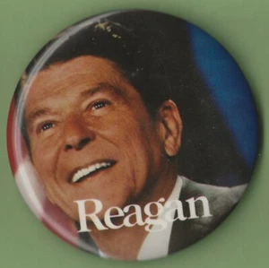 1980 Ronald Reagan - 3"/ "Reagan" Presidential Campaign Button - Picture 1 of 2