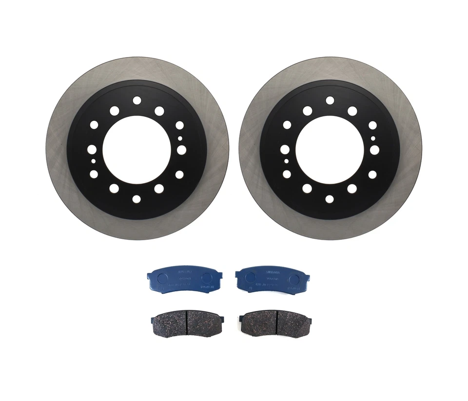 Kit de rotores y pastillas de freno de disco trasero originales OEM para Toyota 4Runner FJ Cruiser Foto 1 de 1