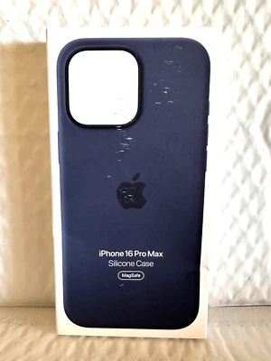 Genuine Apple - iPhone 16 Pro Max Silicone Case with MagSafe - Denim  NEW!! - Image 1 of 4