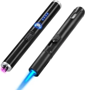 2 Pack Candle Lighter Electric Butane Torch Lighter Plasma Dual Arc Lighter USB - Picture 1 of 7