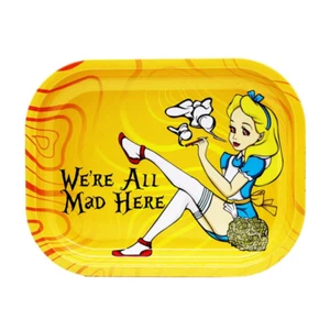 Small Smoke Arsenal Metal Rolling Tray With Cinderella Design 17.5cm x 13.5cm - Picture 1 of 12