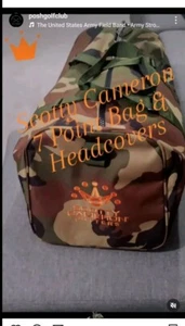 2017 Scotty Cameron T Club Membership Camo Peter Millar Duffle Bag & Headcover - Picture 1 of 3