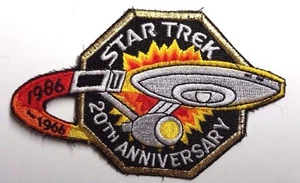 Star Trek 20th Anniversary Logo 4.5" Patch- Lincoln Ent-USA Mailed(STPAL-015) - Bild 1 von 1