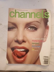 Thr Fashion And ENTERTAINMENT Channels Charlize Theron Cover Jan 2002 Mind Body - Picture 1 of 1