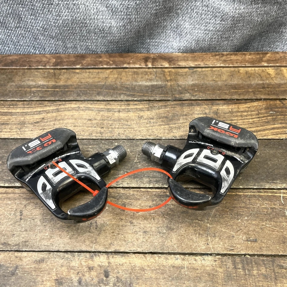 Par de pedales sin clip para bicicleta de carretera Look A5.1 Free Arc 9/16 hechos en Francia negros Foto 1 de 4