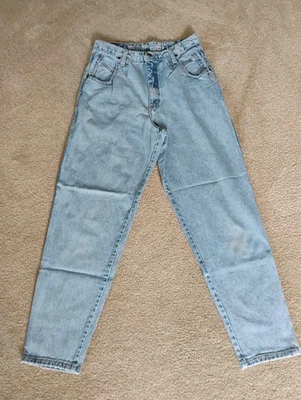 Jeans feminino vintage Zena cintura alta cônica tamanho 14 lavagem média jeans - Imagem 1 de 4