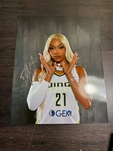 Dijonai Carrington Signed Autographed 8x10 Photo Dallas Wings WNBA - Picture 1 of 1