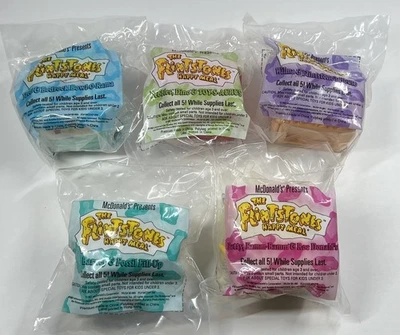 McDonalds Happy Meal Toy 1994 Picapiedra x5 Set *sellado *¡Grandes juguetes! Foto 1 de 2