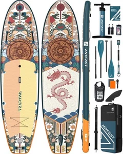 Inflatable Stand Up Paddle Boards - Extra Wide Fishing Paddleboard,Cool Desig... - Picture 1 of 7